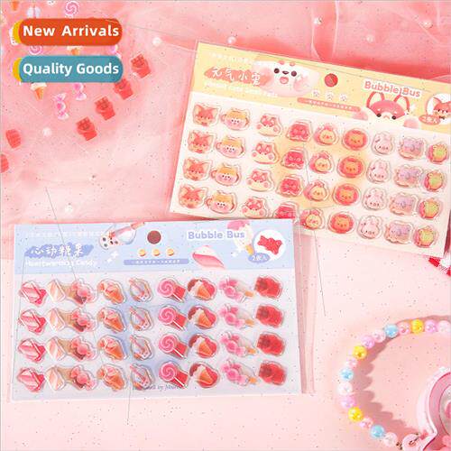 Crystal Drip Stickers Bubble Bus Series cute cartoon 3D cute