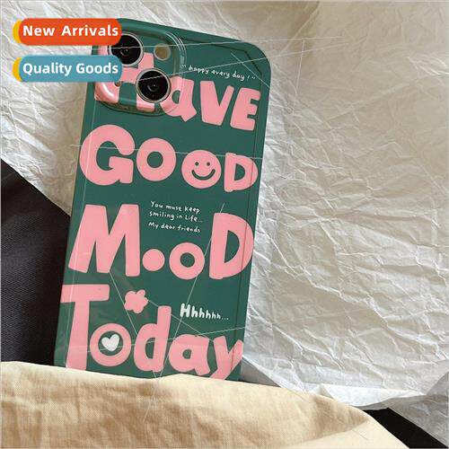 photo frame English smiley face 适用 Apple 12 phone case iPh