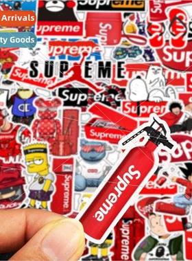 50 does not repeat supreme cartoon graffiti stickers guitar
