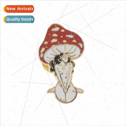 Creative personality mushroom brooch cartoon cute mushroom g