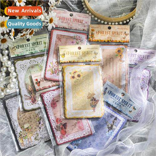 Lace material paper 适用est elf series literary flowers DIY