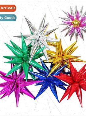Large Exploding Star Water Drops Radiance Aluminum Balloon B