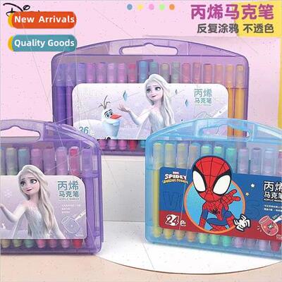 Ice Spider-Man Series Acrylic Marker Set Kids Non-Toxic Pain