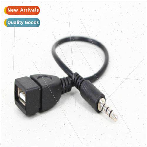 Car 3.5 to USB female adapter cable aux3.5 car OTG audio cab