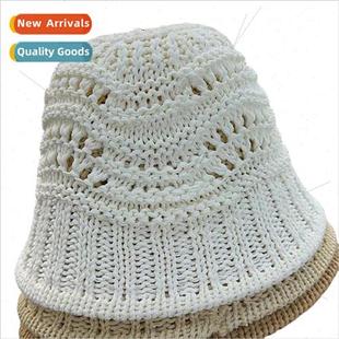 Korean small brimmed Womens straw hat bucket Japa summer