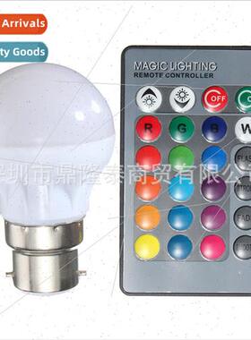 16 color change rgb led bulb b22 3w magic light spotlight bu