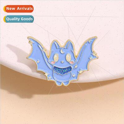 New cute animal bat wings flying radar blue metal beard cart