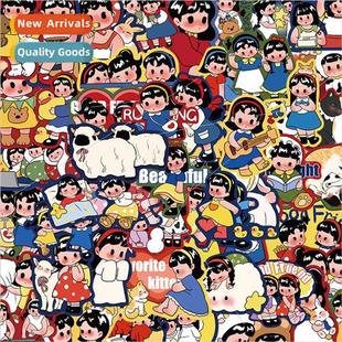 not repeated emoticon dole sti stickers girl cartoon cute