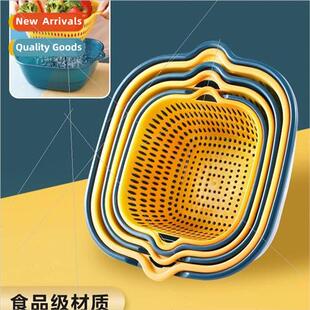 Double household sink draining basket basket kitchen living