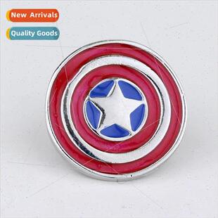 Movie  jewelry hero Captain America shield badge creative ca