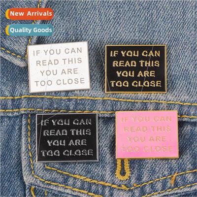 New Products Oil Drip Brooch Please do not approach refuse t