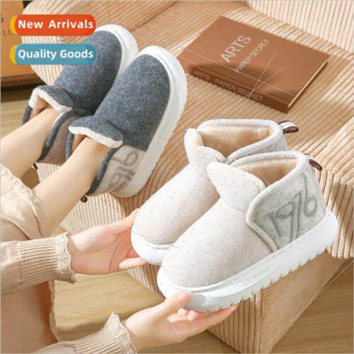 Winter package heel snow shoes thickened padded warm cotton