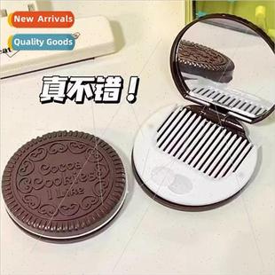 mulation chocolate chip cookie mirror comb makeup mirror por