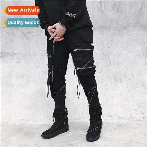 The national work pants men zipper decorative belt nd drawst