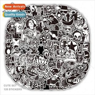 black and white 100 decorative personalized stickers lug new