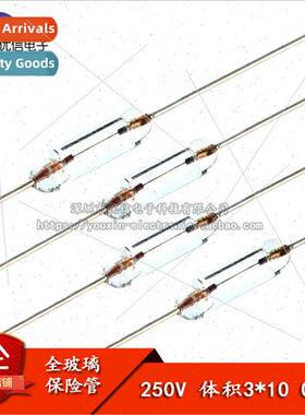 3*10mm 250V 0.5A All Glass Fuse Glass Sealed Tube with Leads