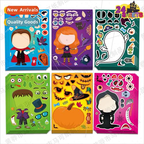 Kids Halloween Games Stickers Halloween Makeup Face Stickers