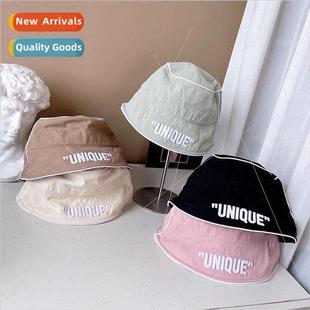 embroidery dimensional letters bucket fem Japanese hat three