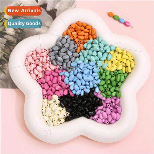 5 colorful alloy spray paint shaped beads diy handmade beads
