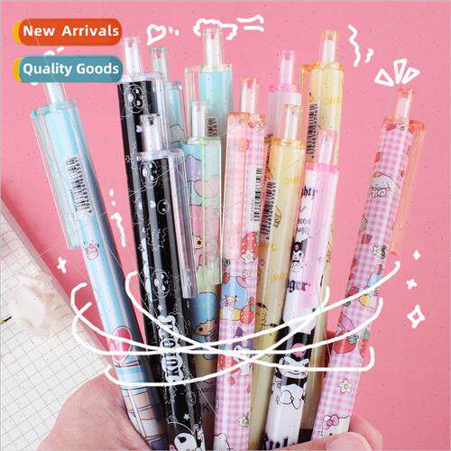 Push action neutral pen stationery supplies 0.5 carbon pen b