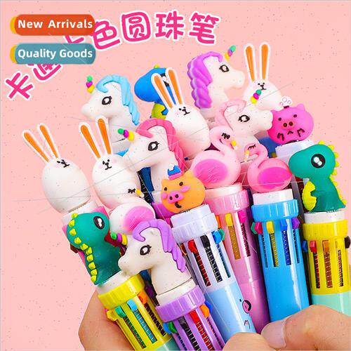 Cute small fresh ten colors handbook ballpoint pen series st
