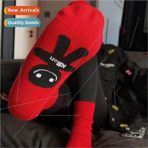 New Year red socks men and women couples Year of the Dragon