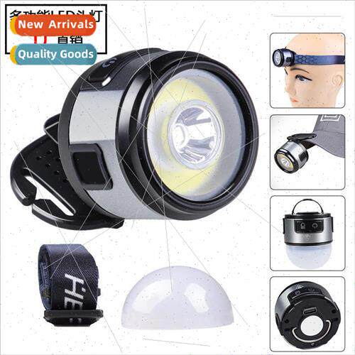 XPG+COB Multi-function Headlamp with Magnet Hook Hat Clip gh