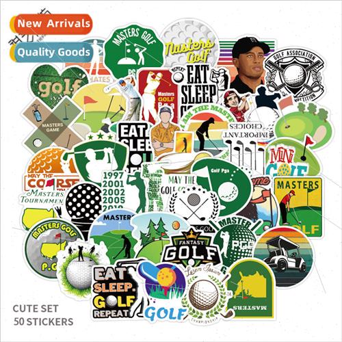 50 Golf Masters Sport Doodle s ggage Suitcase Car Helmet Com