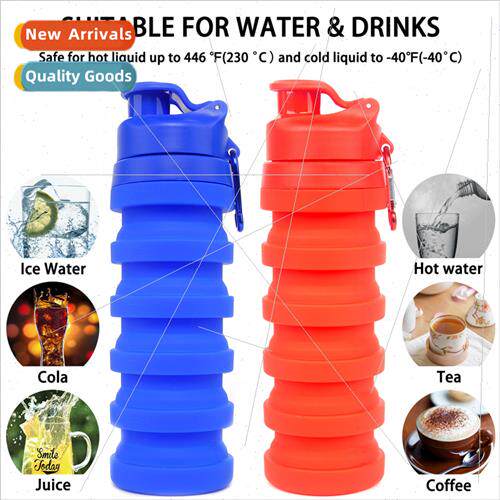 licone folding water cup 500ml large capacity outdoor cyclin