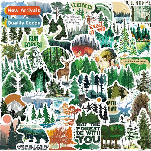 50 Green 适用est Doodle Stickers Decorative Guitar Luggage W