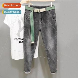 thin section slightly mens coll casual summer Jeans loose