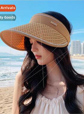 Koreas new summer hat female mesh breathable sunscreen hollo