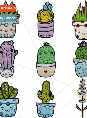 Aloe cactus cactus brooch cartoon potted plants badge pin in