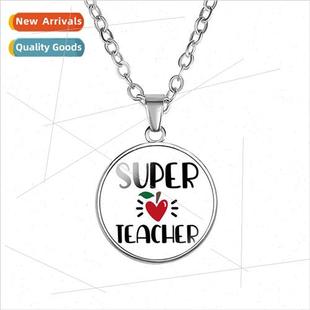 Korean of the simple Super Teacher time gemstone pendant ne