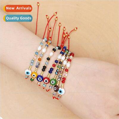 New bohemian  color clashing crystal beads Turkey Devils Eye