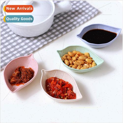 Wheat Straw Leaf Plate Kitchen Tableware Vinegar Sauce ing P