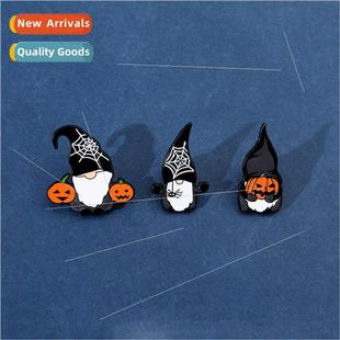 Cartoon cute Halloween brooch faceless doll pumpkin Hallowee