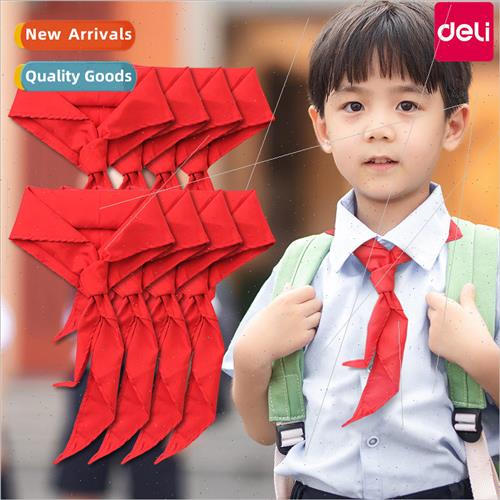 red scarf elementary school cotton colorfast children studen