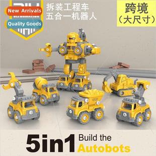 disassembled set toy car engineering can one five DIY