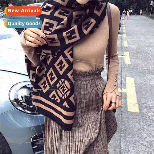 The new Korean Dongdaemun double-sided imitation cashmere sc