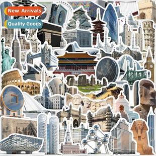 architecture world graffiti stickers lug 65pcs decorative