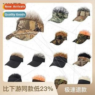 Autumn and winter wig baseball cap Men and women weird hat c