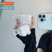 airpods2 cover laser case 适用 earphone bow airpodspro third