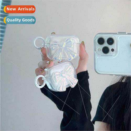 适用 airpods2 laser bow case airpodspro earphone cover third