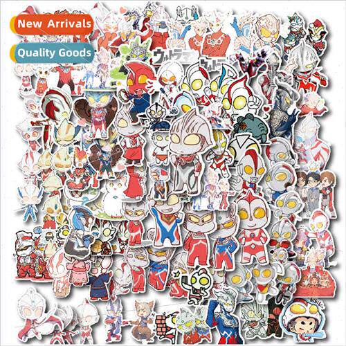 50 cartoon Ultraman doodle stickers childrens toys book bags