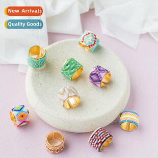 INS Newest Fashion Fashion Stainless Steel Ring Antique Rice