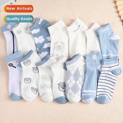 Japanese cartoon cute socks female spring and summer breatha