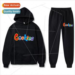 Fleece Winter Mens Sports Hoodie Cookies Sweatshirt Printed