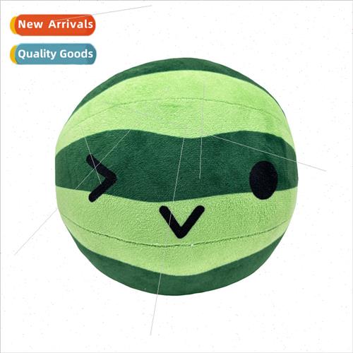 New suika game plush fruit watermelon winking watermelon plu