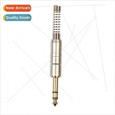 6.35 Stereo Gold Plated Solder Plug DIY Audio Plugs